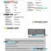 Turkish electronic travel visa PSD example, with fonts