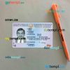 Tajikistan driving license editable PSD files, scan look and photo-realistic look, 2 in 1 (version 2)