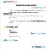 Tanzania Daily News certificate of employment Word and PDF download template