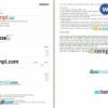 Tata AIG General Insurance Company Limited bus e-ticket, Word and PDF download template, 2 pages