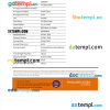 Thailand e-visa Word and PDF example