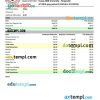 The Texas A&M University System Earnings statement Word and PDF example