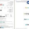 TicketGoose bus e-ticket, Word and PDF download template, 2 pages