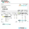 Topper's Pizza pay stub Word and PDF example