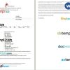 TransNusa airplane e-ticket, Word and PDF download template, 2 pages