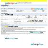 Travel Trolley airplane e-ticket, Word and PDF download template