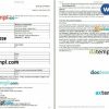 Travelyaari bus e-ticket, Word and PDF download template, 2 pages