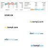 Trucking Company Earnings statement Word and PDF example
