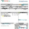 USA ADVANTAGE resourcing paystub example in Word and PDF formats