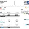 USA ALABAMA Vesta Insurance Group earning statement example in Word and PDF formats