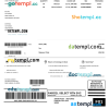 USA Abercrombie & Fitch invoice example Word and PDF example, fully editable