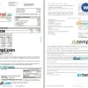 USA Associated bank mortgage statement Word and PDF template, 2 pages