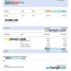 USA CALIFORNIA ACME LLC earning statement example in Word and PDF formats