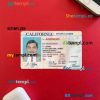USA California driving license editable PSD files, scan look and photo-realistic look, 2 in 1