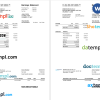 USA Florida Momentum Solar LLC paystub Word and PDF template, 3 pages