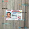 USA Illinois driving license editable PSD files, scan look and photo-realistic look, 2 in 1