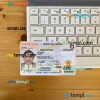 USA Indiana driving (operator) license editable PSD files, scan look and photo-realistic look, 2 in 1 (2019-present)
