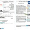 USA Iowa Wells Fargo bank mortgage interest statement Word and PDF template, 2 pages