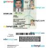 Iowa driver license PSD template, under 21