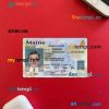 USA Maine state driving license editable PSD files, scan look and photo-realistic look, 2 in 1, with all fonts (2019 – present)