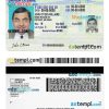 Michigan driver license PSD template, 2021-present