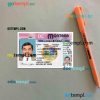USA Montana driving license PSD files, scan look and photographed image, 2 in 1 (version 2)
