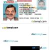 Montana driver license PSD template, version 3