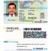 Nevada driver license PSD template, 2021 - present