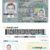 New York driver license PSD template, version 2