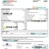 USA Ohio Fifth Third bank mortgage statement Word and PDF template