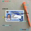 USA Oklahoma driving license editable PSD files, scan look and photo-realistic look, 2 in 1