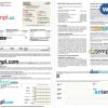 USA Texas Wells Fargo bank mortgage statement Word and PDF template, 2 pages