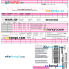 USA Victoria's Secret invoice example Word and PDF example, fully editable