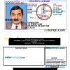 Virginia driver license PSD template, version 2