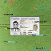 USA Virginia driving license PSD files, scan look and photographed image, 2 in 1 (front)