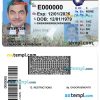 West Virginia driver license PSD template