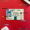 USA Wyoming state driving license editable PSD files, scan look and photo-realistic look, 2 in 1