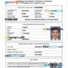 UZBEKISTAN electronic travel visa PSD example, with fonts