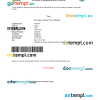 Uganda e-visa Word and PDF example