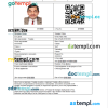Ukrainian e-visa Word and PDF example