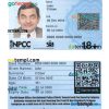 United Kingdom pass proof of age citizencard PSD template, with fonts
