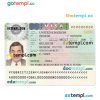 United Kingdom visa PSD template, version 2, completely editable
