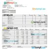 University of Alaska pay stub Word and PDF example