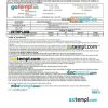 Uttarakhand Transport Corporation bus e-ticket, Word and PDF download template, version 2