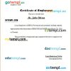 Venezuela BBVA Provincial certificate of employment Word and PDF download template