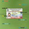 Venezuela driving license editable PSD files, scan look and photo-realistic look, 2 in 1