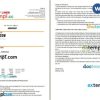 Victory Liner bus e-ticket, Word and PDF download template, 2 pages
