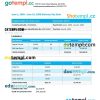 Waitress Pay Stub Word and PDF example