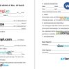 Wyoming Vehicle Bill of Sale example, fully editable
