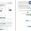Yatra - IndiGo airplane e-ticket, Word and PDF download template, 2 pages